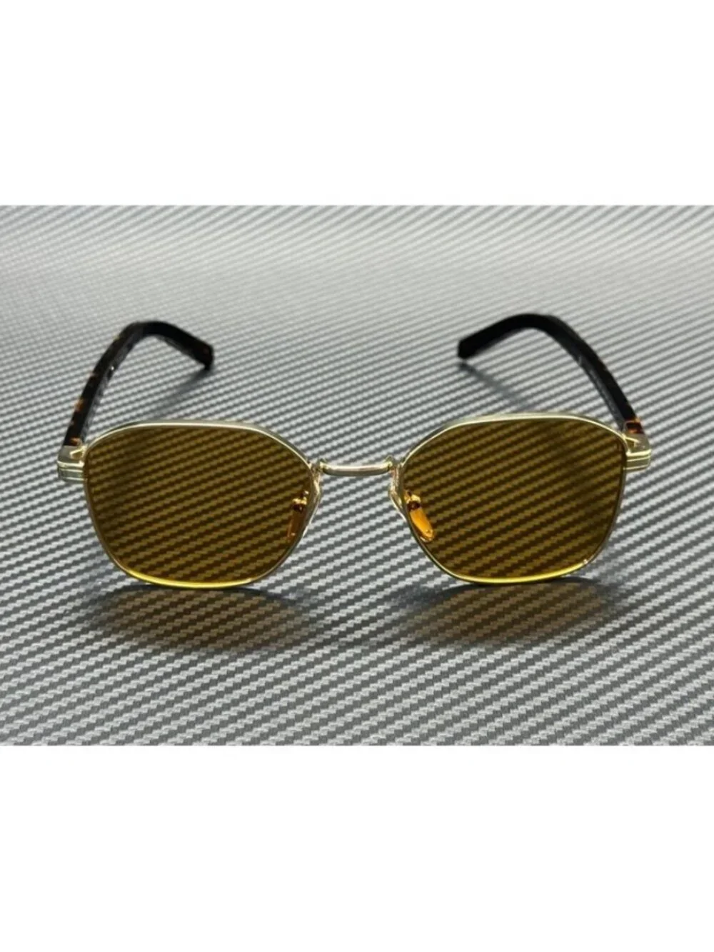 New PRADA Men Gold Sunglasses 53-20-145